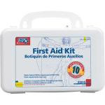 10-Person, 63-Piece Bulk First Aid Kit w/ Gasket, Plastic